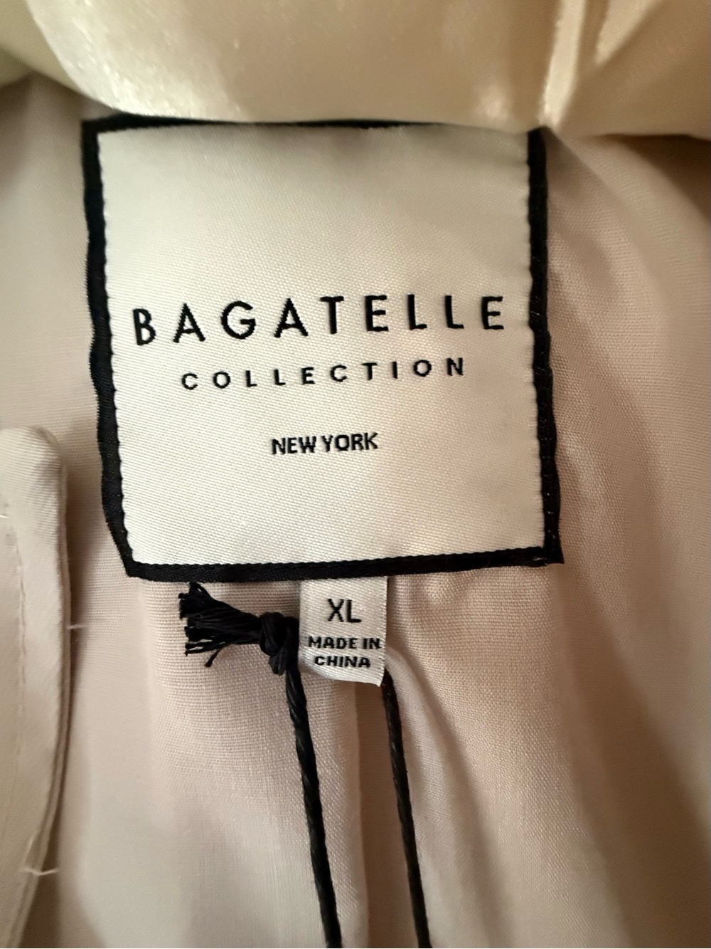 Bagatelle Cream Sleeveless Blazer Vest XL - Picture 5 of 10